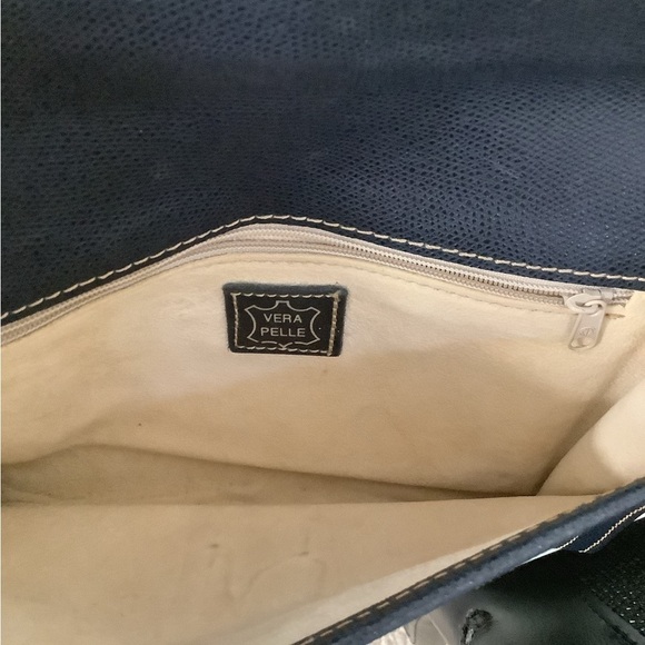 Canvas leather lining crossbody bag preowned - Picture 5 of 6